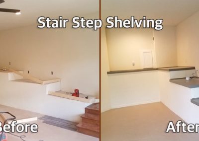 Mr Done Right Handyman Austin TX-Stair-Step-Shelving