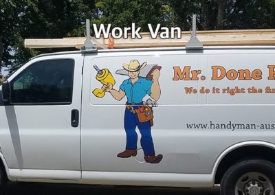 Mr Done Right Handyman Austin TX-work-van2
